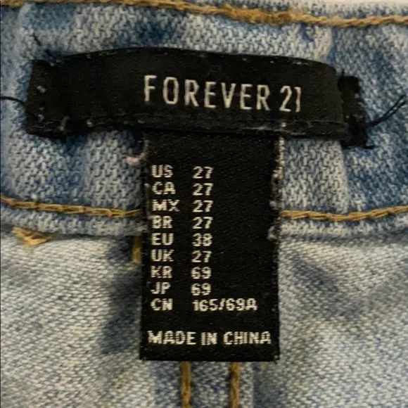 🔥 special clearance 🔥Sexy Forever 21 Distressed Ripped Denim Shorts Sz 27 - Picture 5 of 5